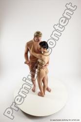Nude Woman - Man White Standing poses - ALL Slim Long Blond Standing poses - simple Multi angles poses Realistic
